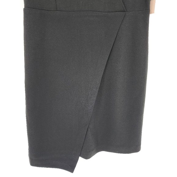 Nanette Lepore NWT Little Black Dress Back Zip V-Neck 12 - Picture 2 of 11